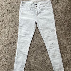 American Eagle White Super Stretch Jeggings